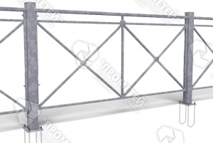 Пешеходное ограждение ПО-1 Крест